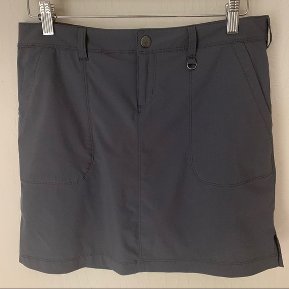 REI Northway Skort Skirt Stretch Asphalt Grey Hiking Activewear Travel Quick Dry - Picture 7 of 14